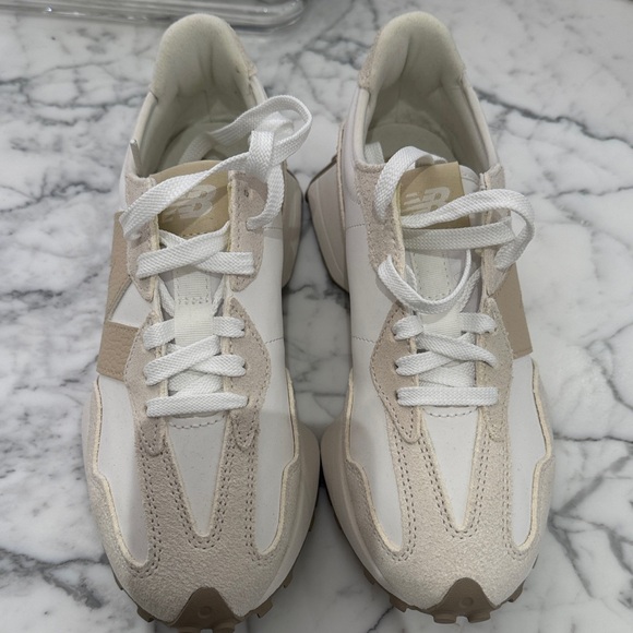 New Balance Women's Sneakers in Cream and White - Picture 2 of 5